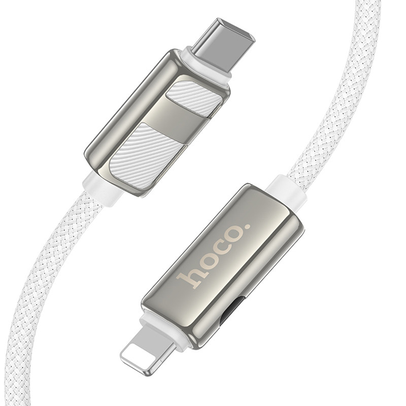 Дата кабель Hoco U137 Line with display Type-C to Lightning 27W (1.2m) - Зображення 4