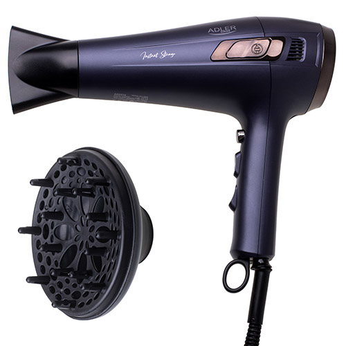 Фен Adler AD 2273 2400 Вт з втягуючим шнуром
