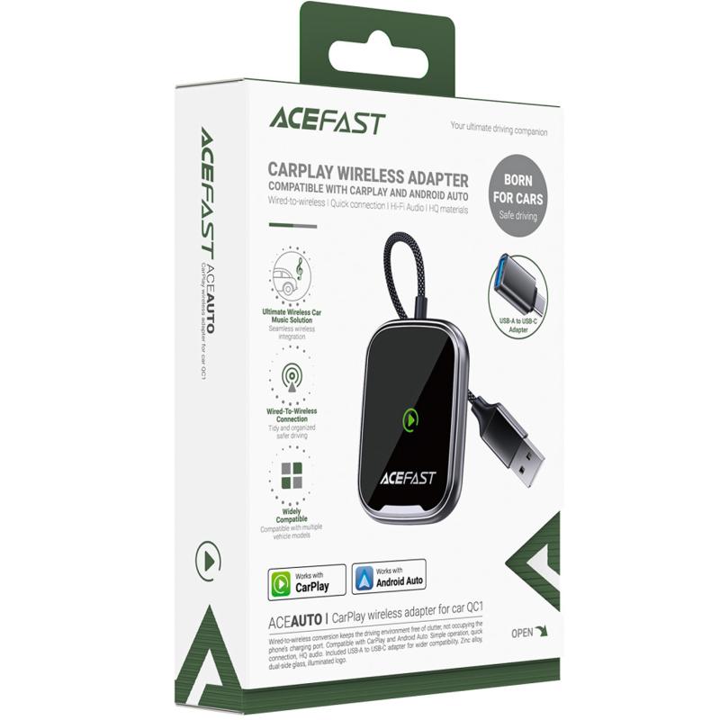 Адаптер Acefast QC1 car wireless CarPlay/Android Auto - Зображення 2