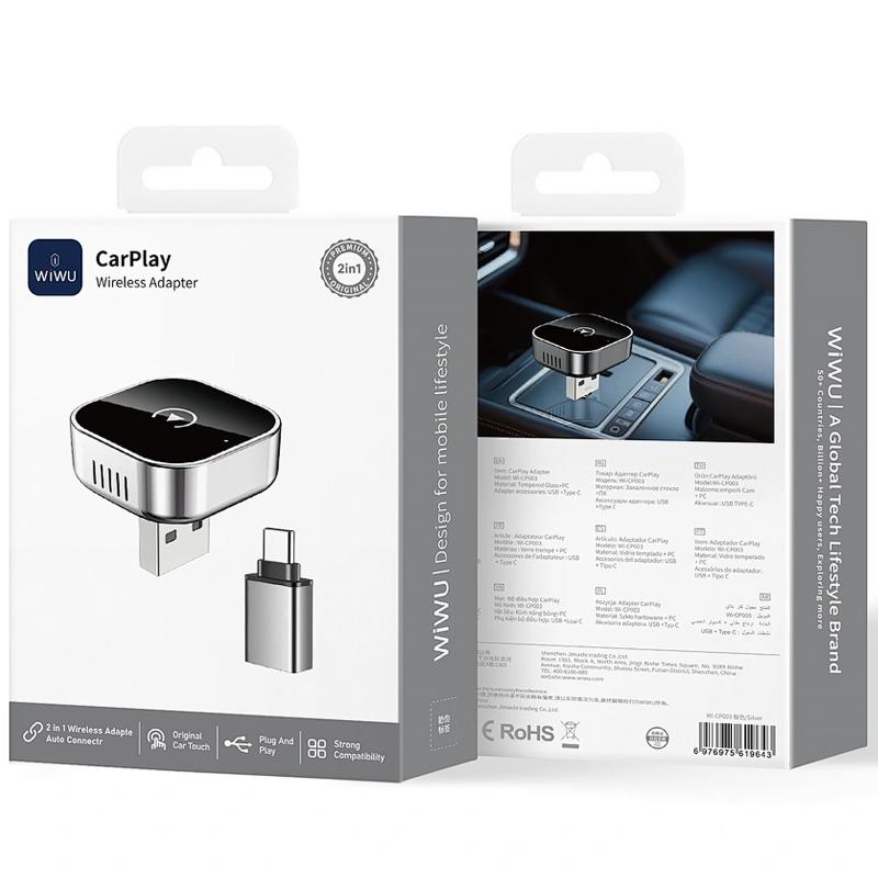 Адаптер WIWU Wi-CP003 car wireless CarPlay (iOS) - Зображення 4