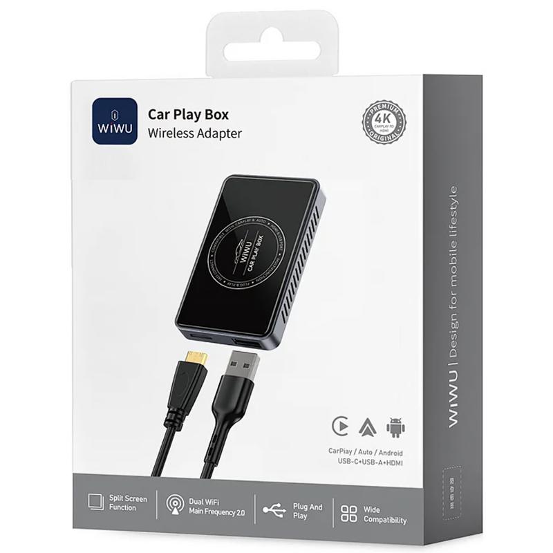 Адаптер WIWU Wi-CP004 Play box car wireless CarPlay (iOS + Android) - Зображення 6