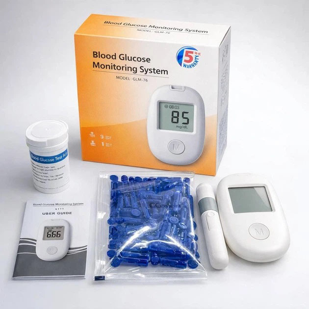 Глюкометр Glucose Meter GLM-76 з тест-смужками 50 шт для вимірювання цукру в крові - Зображення 3