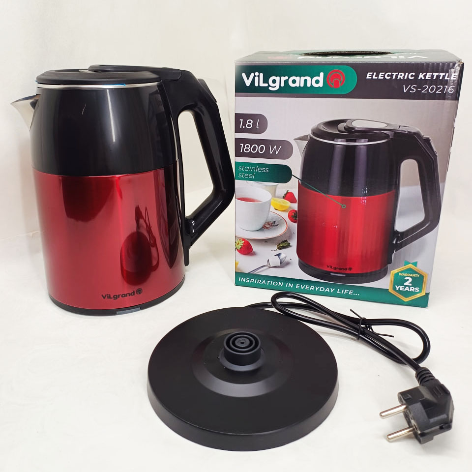 Електрочайник ViLgrand VS-20216 RED на 2 л - Зображення 5
