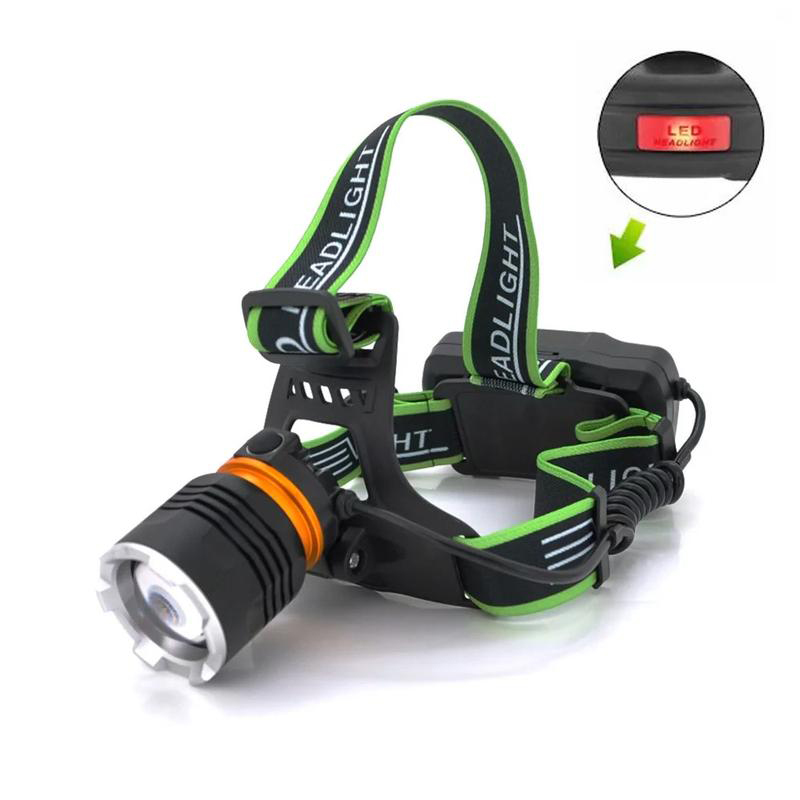 Налобний ліхтар Bailong BL-A7-P50 з zoom, microUSB, 2×18650, 3 режими - Зображення 5