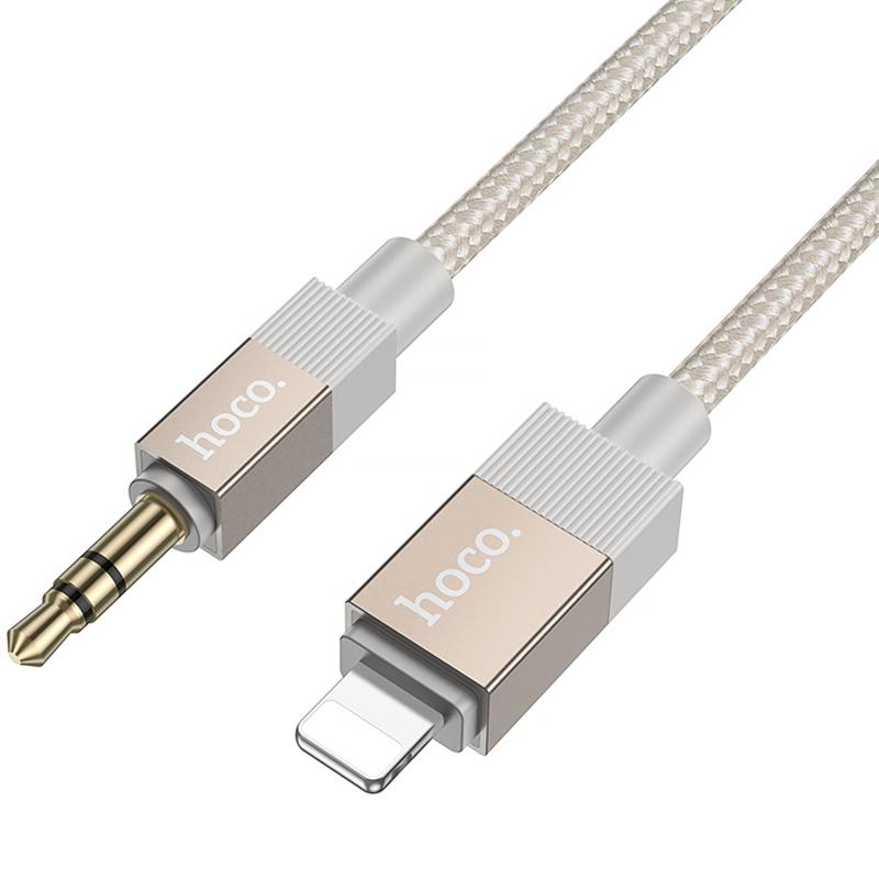 Аудіо кабель Aux Hoco UPA32A Clever digital (Lightning to AUX 3.5mm) (1m) - Зображення 3