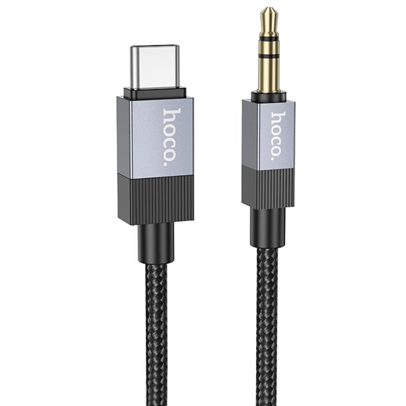 Аудіо кабель Aux Hoco UPA32B Clever digital (Type-C to AUX 3.5mm) (1m)