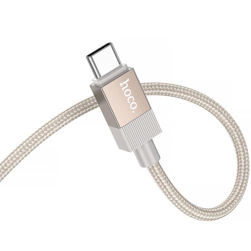 Аудіо кабель Aux Hoco UPA32B Clever digital (Type-C to AUX 3.5mm) (1m) - Зображення 4