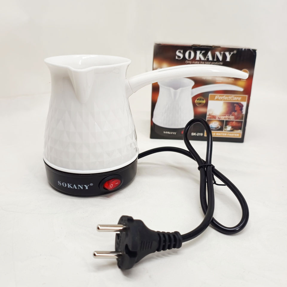 Електрична турка Sokany SK-219 500 мл 500 Вт для кави White