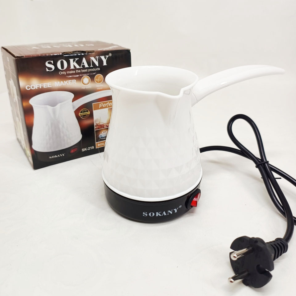 Електрична турка Sokany SK-219 500 мл 500 Вт для кави White - Зображення 5