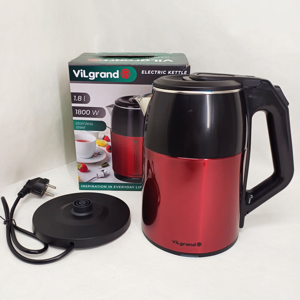 Електрочайник ViLgrand VS-20216 RED на 2 л - Зображення 3