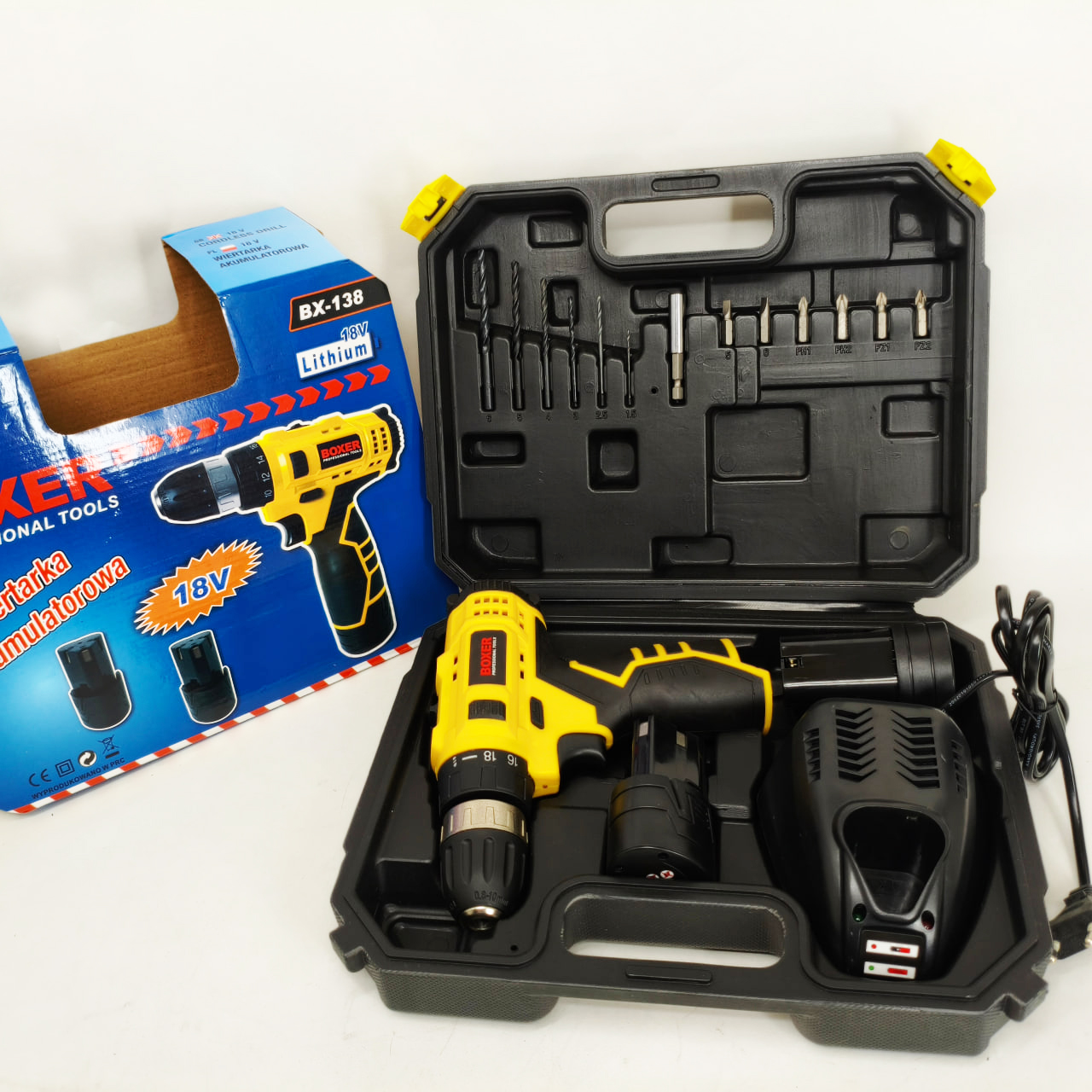 Портативний шуруповерт Boxer BX-138 1350 об/хв - Зображення 4
