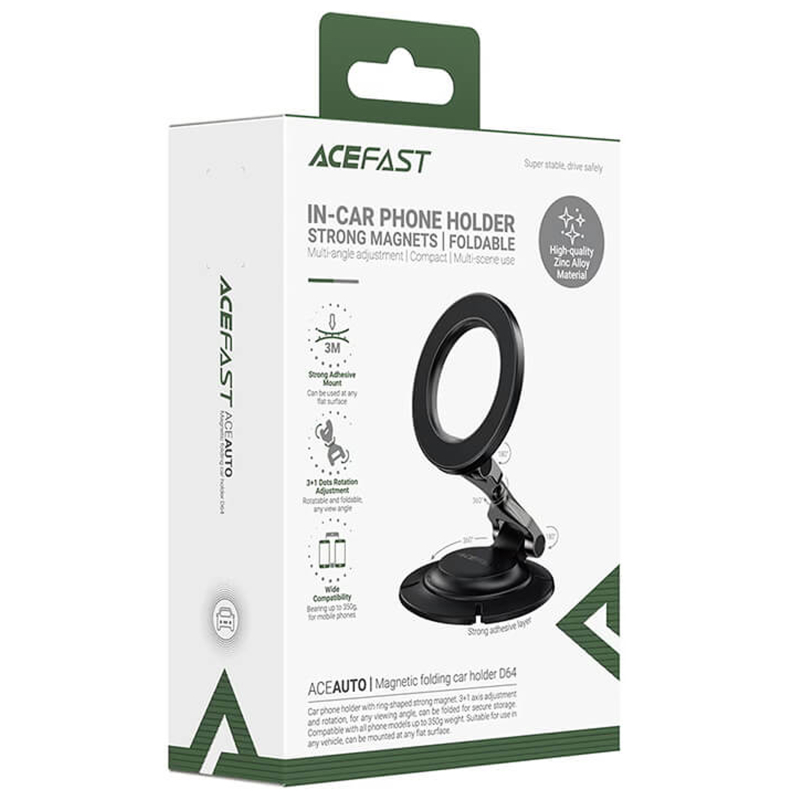 Автотримач Acefast D64 Magnetic Wireless - Зображення 5