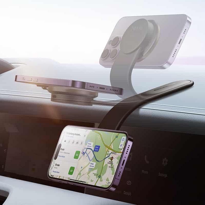 Автотримач з БЗП Baseus C02 Pro Series Magnetic Wireless Charging Car Mount Cluster (C40156) - Зображення 6
