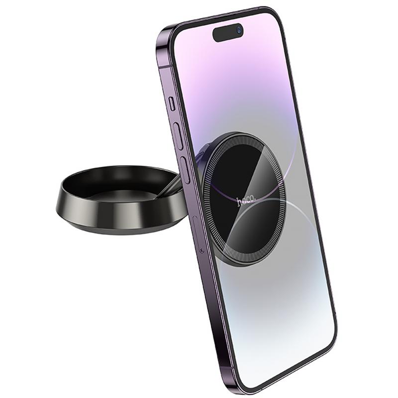 Автотримач Hoco H83 Metal ring magnetic (center console) - Зображення 2