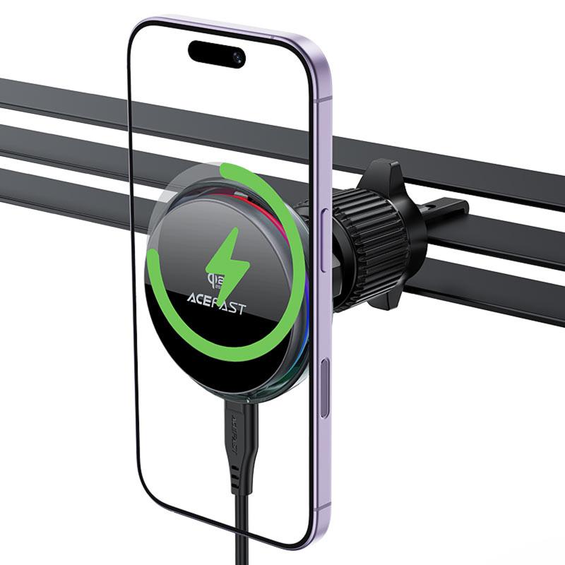 Автотримач з БЗП Acefast D61 Magnetic Wireless Charging Qi2 25W - Зображення 3