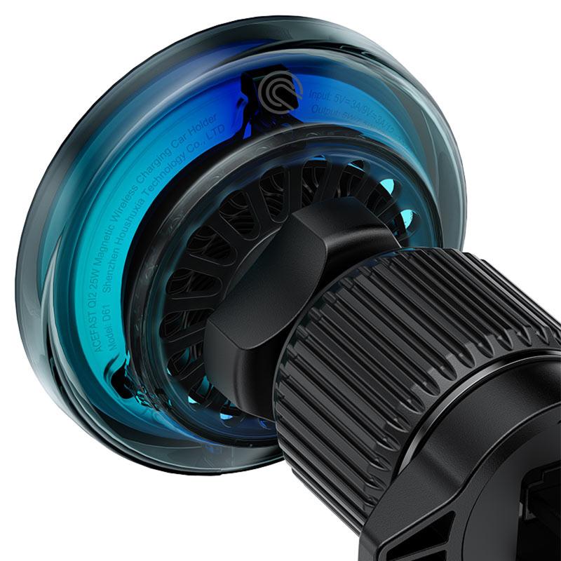 Автотримач з БЗП Acefast D61 Magnetic Wireless Charging Qi2 25W - Зображення 4