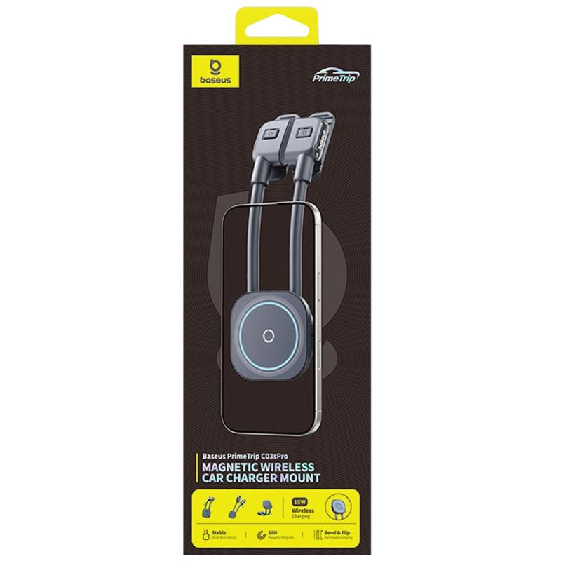 Автотримач з БЗП Baseus PrimeTrip C03s Pro Magnetic Wireless Charging (C0013B) - Зображення 2
