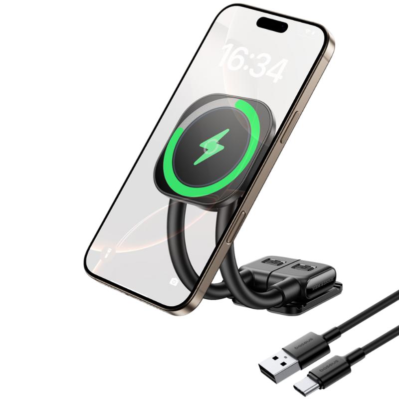 Автотримач з БЗП Baseus PrimeTrip C03s Pro Magnetic Wireless Charging (C0013B) - Зображення 3