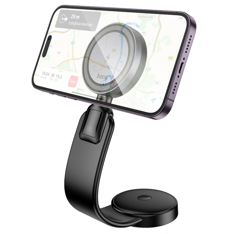 Автотримач з БЗП Hoco HW29 Magnetic Wireless Charging 15W - Зображення 3