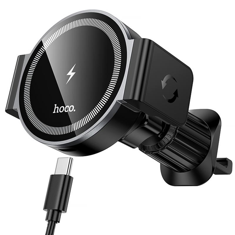 Автотримач з БЗП Hoco HW35 Power 15W (air outlet)