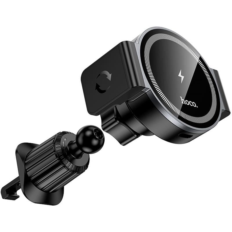 Автотримач з БЗП Hoco HW35 Power 15W (air outlet) - Зображення 4