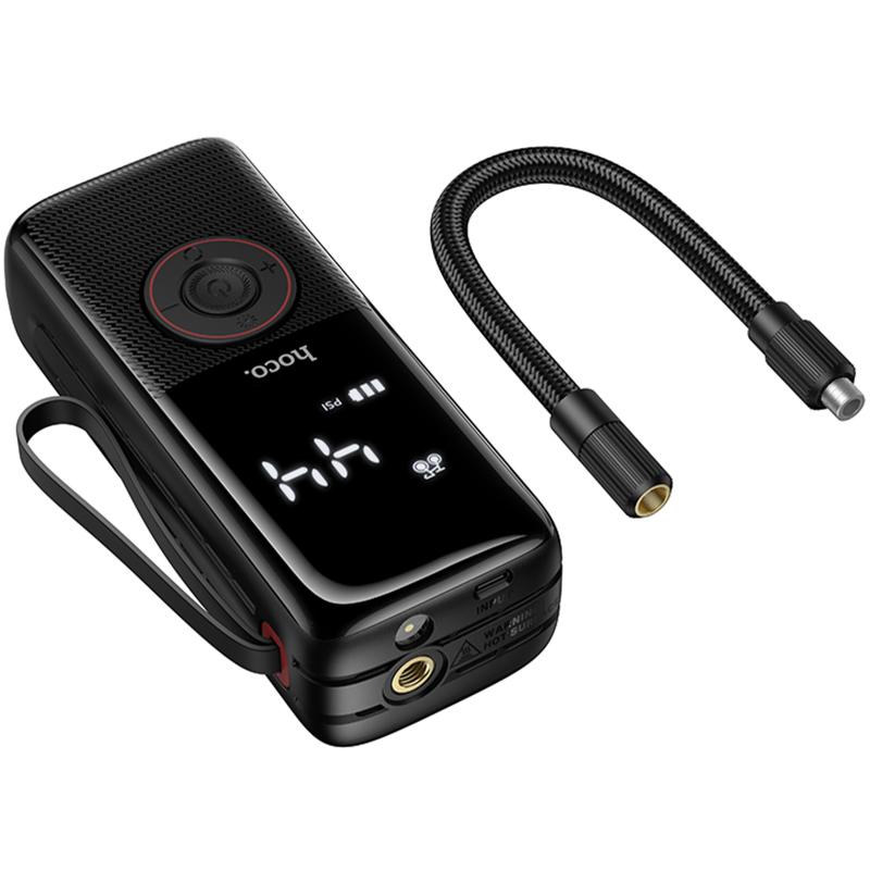 Автомобільний насос Hoco ZP18 Enlighten smart air pump - Зображення 5