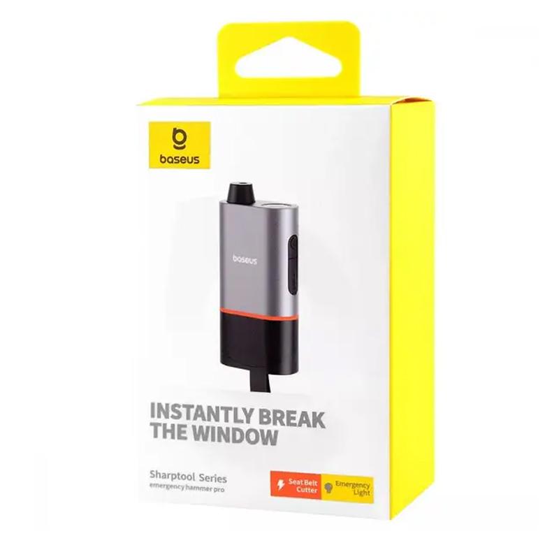 Автомобільний рятувальний молоток Baseus SharpTool Series Emergency Hammer Pro (C10934401111-00) - Зображення 6