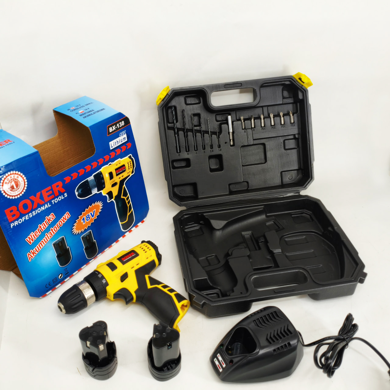 Портативний шуруповерт Boxer BX-138 1350 об/хв - Зображення 2