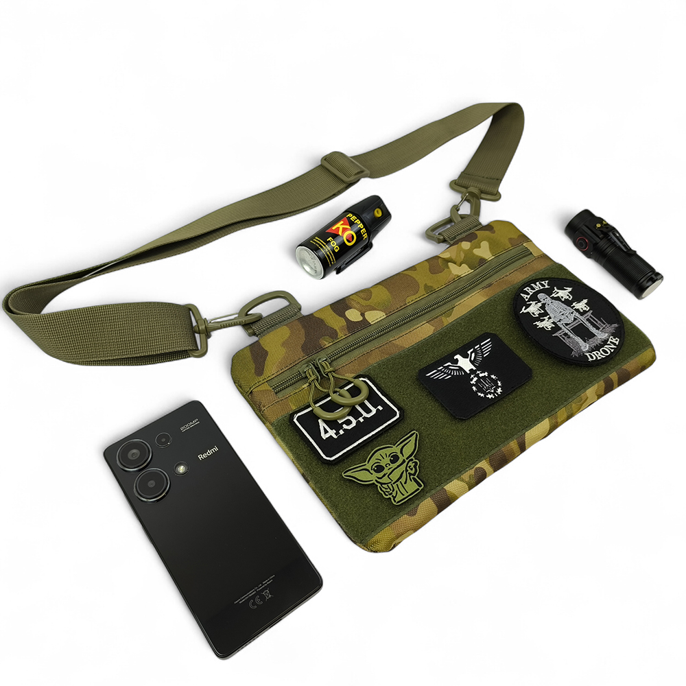 Сумка тактична Multicam з 4 кишенями для патчів на плечі - Зображення 2