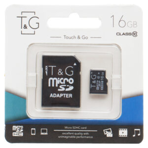 Карта пам'яті T&G (UHS-1) microSDHC Class 10 - 16GB (з адаптером)