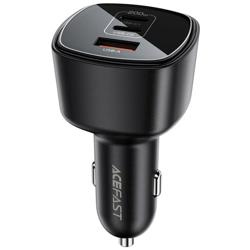 Автомобільний зарядний пристрій Acefast B18 PD100W+QC3.0 total 200W (1USB-A/2C)
