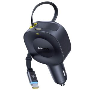 Автомобільний зарядний пристрій Baseus PrimeTrip VR2 30W with retractable cable (2USB-C) (C0206401)