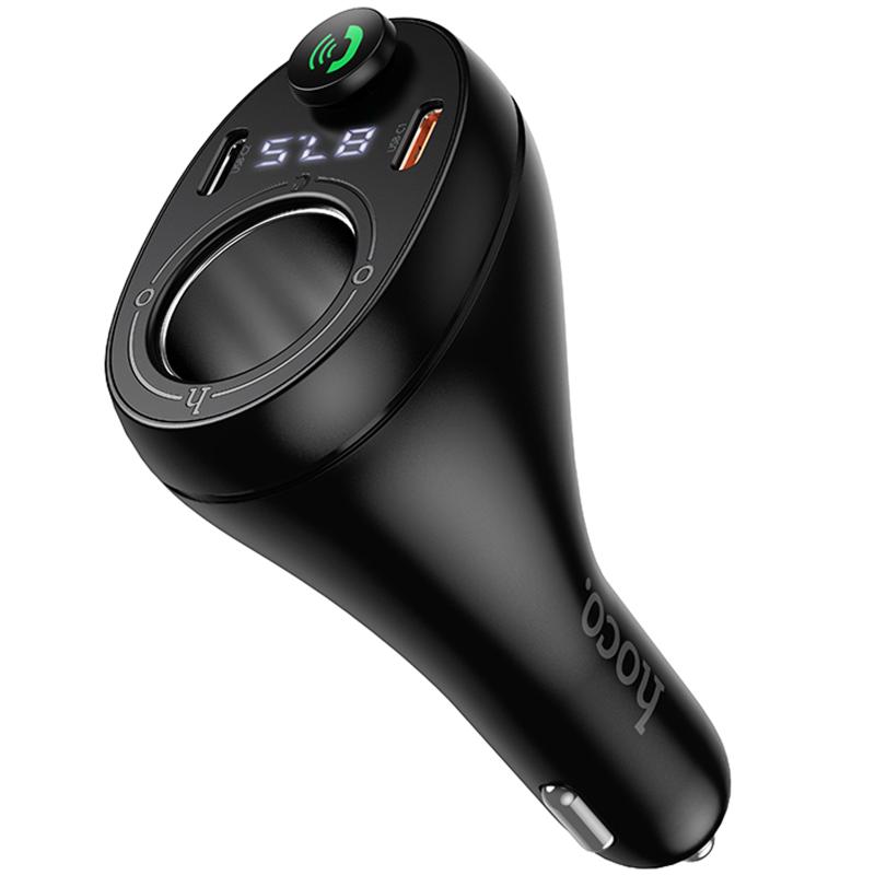 Автомобільний зарядний пристрій FM модулятор Hoco E88 Star cigarette lighter+PD20W+QC3.0 total 120W (2USB-C) - Зображення 2