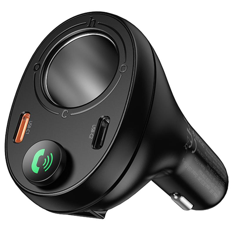 Автомобільний зарядний пристрій FM модулятор Hoco E88 Star cigarette lighter+PD20W+QC3.0 total 120W (2USB-C) - Зображення 3