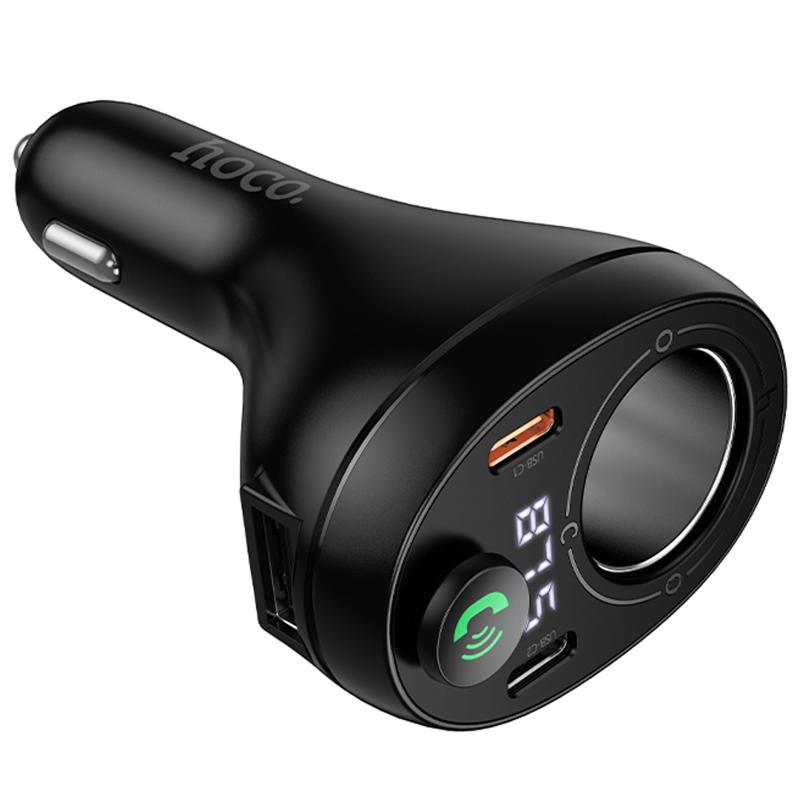 Автомобільний зарядний пристрій FM модулятор Hoco E88 Star cigarette lighter+PD20W+QC3.0 total 120W (2USB-C) - Зображення 5