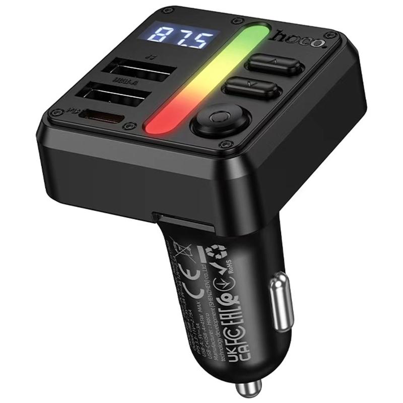 Автомобільний зарядний пристрій FM модулятор Hoco E89 Libre 45W (1USB-A/1C)
