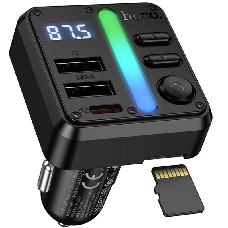 Автомобільний зарядний пристрій FM модулятор Hoco E89 Libre 45W (1USB-A/1C) - Зображення 3