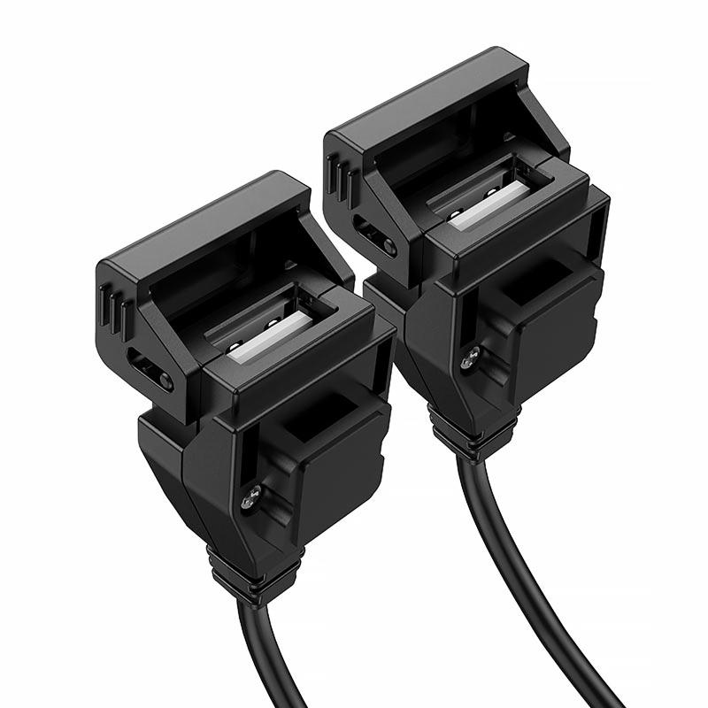 Автомобільний зарядний пристрій Hoco Z45A 2.4A для мотоцикла (2USB-A) - Зображення 2