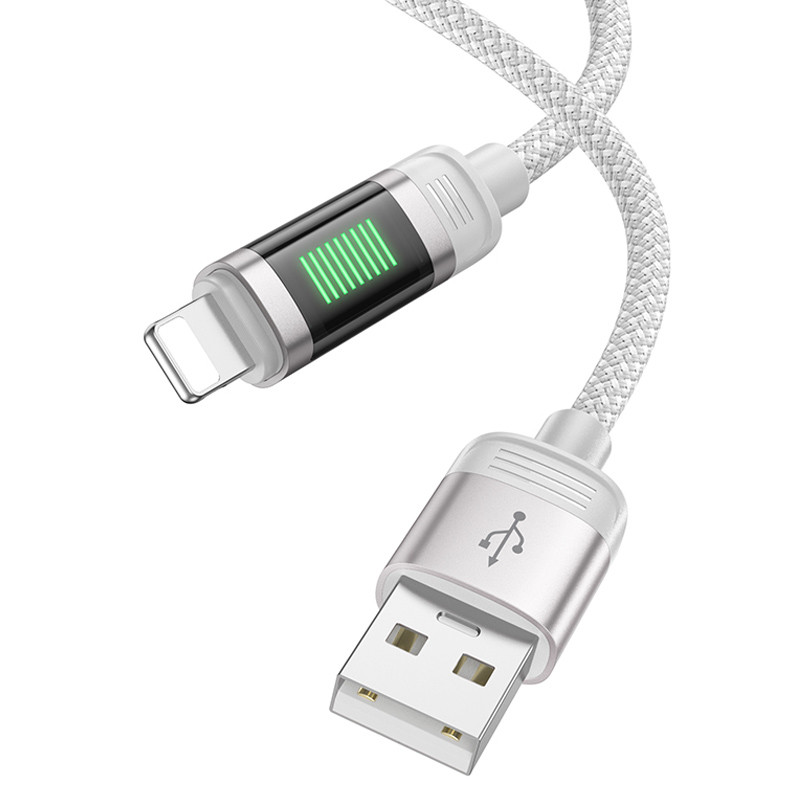 Дата кабель Hoco U126 Lantern 2.4A USB to Lightning (1.2m) - Зображення 3