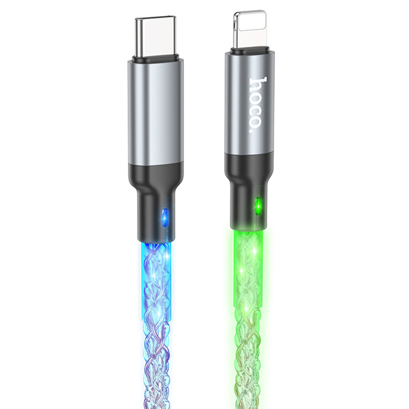 Дата кабель Hoco U112 Shine Type-C to Lightning 20W (1m)