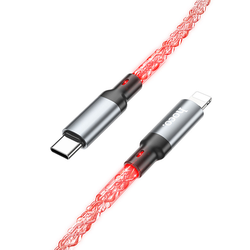 Дата кабель Hoco U112 Shine Type-C to Lightning 20W (1m) - Зображення 2