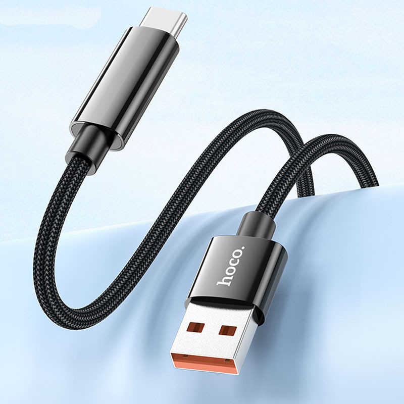 Дата кабель Hoco U125 Benefit 5A USB to Type-C with display (1.2m) - Зображення 5