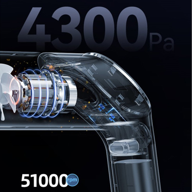 Портативний пилосос Usams US-ZB259 YAJ Series 4300Pa 4000mAh - Зображення 5