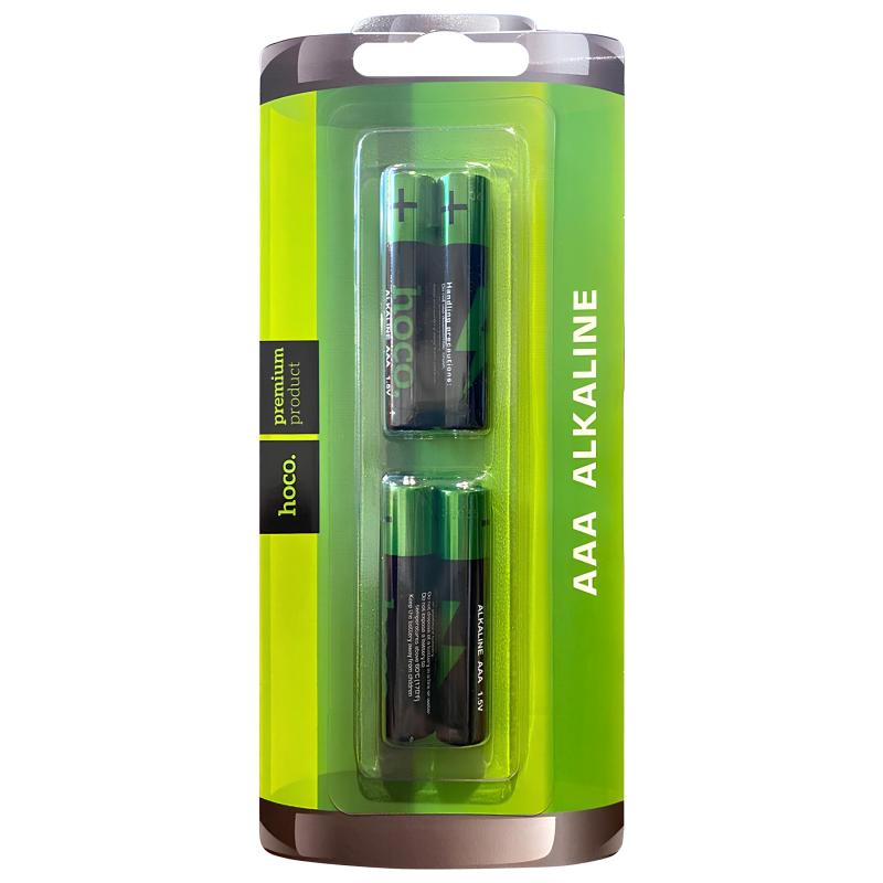 Батарейки Hoco AAA (LR3) Alkaline 4 pcs - Зображення 3