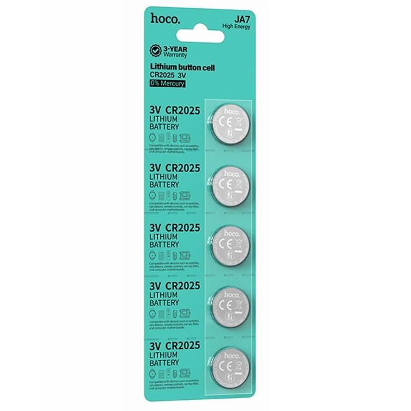 Батарейки Hoco JA7 (CR2025) Button 5 pcs - Зображення 3