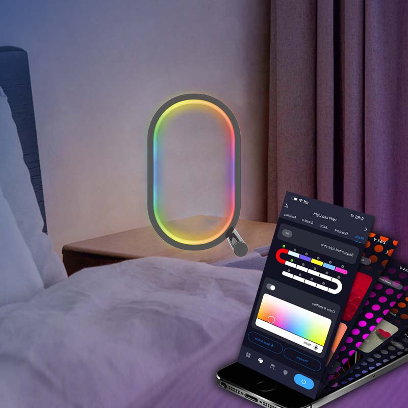 Настільна LED лампа RGB Smart desk oval lamp Bluetooth USB with app - Зображення 2