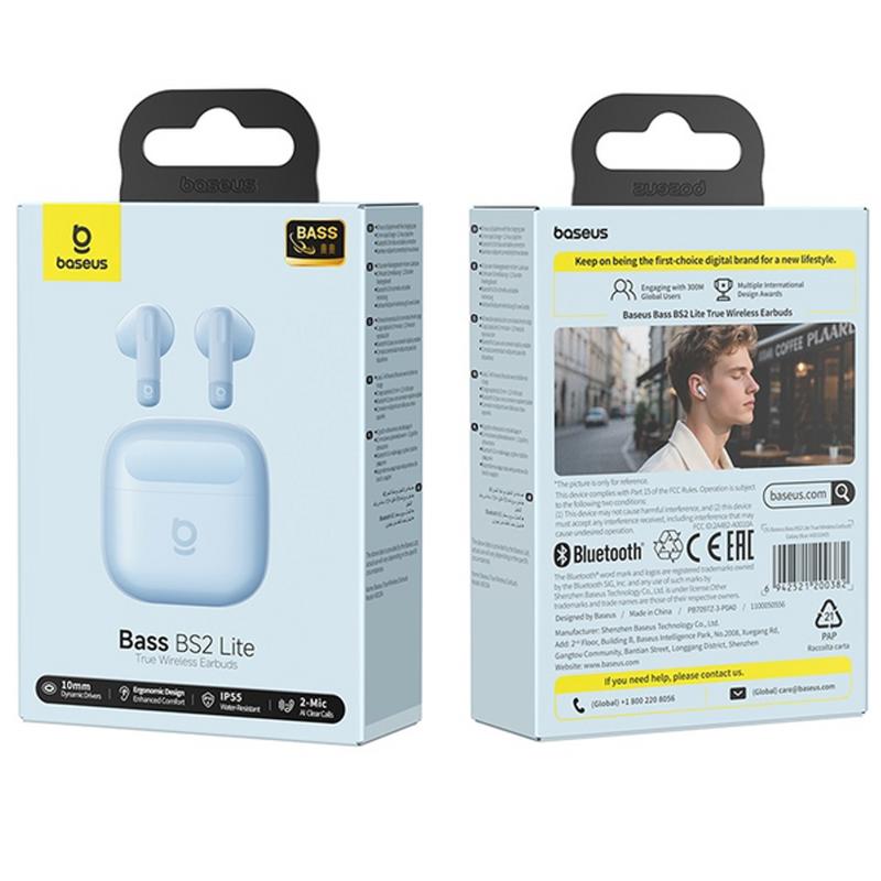 Бездротові TWS навушники Baseus Bass BS2 Lite (A0010A) - Зображення 5