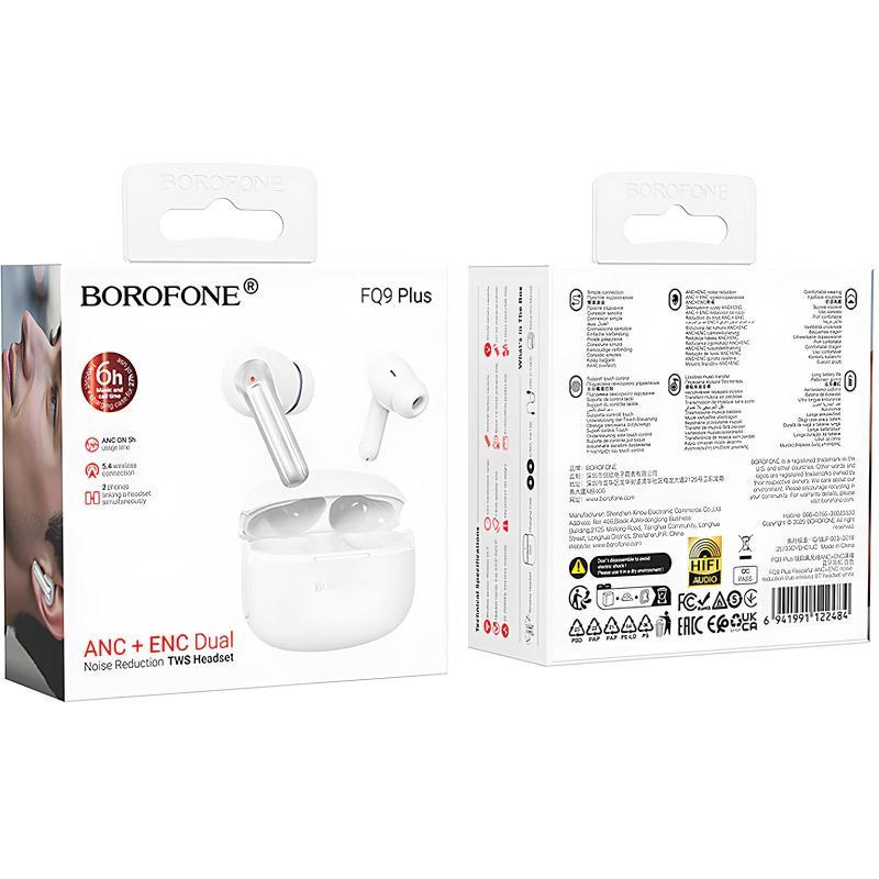 Бездротові TWS навушники Borofone FQ9 Plus Peaceful ANC+ENC - Зображення 4