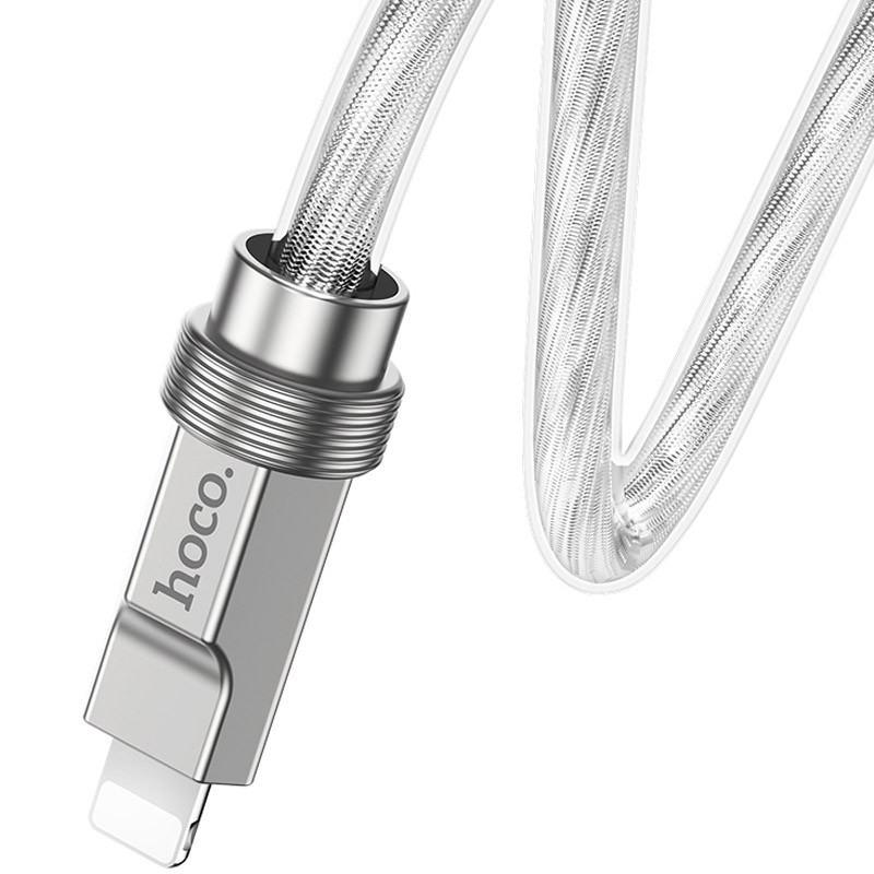 Дата кабель Hoco U113 Solid 20W Type-C to Lightning (1m) - Зображення 3