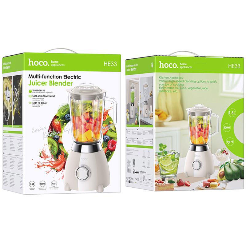 Блендер Hoco HE33 Electric Retro Juicer 500W (1.5L) - Зображення 4